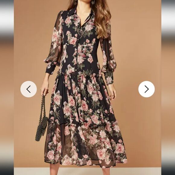 Bardot button front dress, 4 - Picture 9 of 13